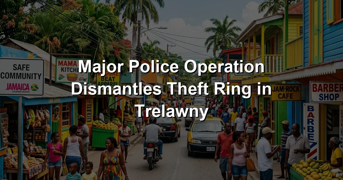 Major Police Operation Dismantles Theft Ring in Trelawny