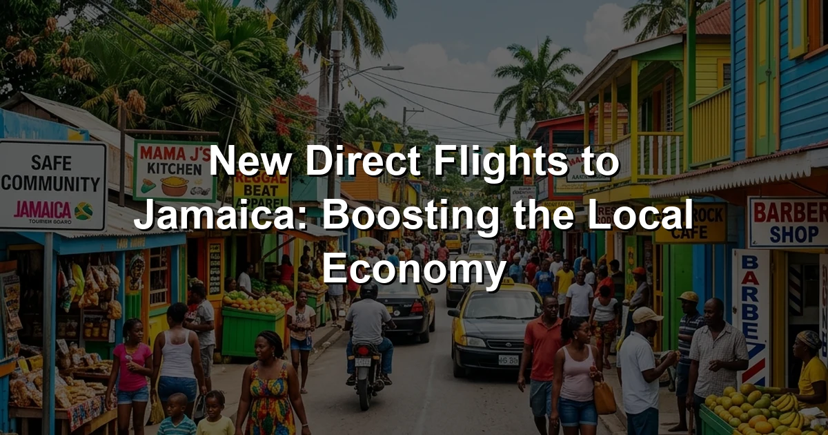 New Direct Flights to Jamaica: Boosting the Local Economy