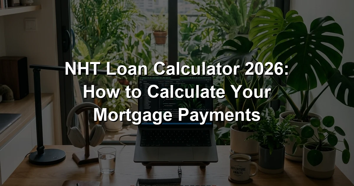 NHT Loan Calculator 2026: How to Calculate Your Mortgage Payments