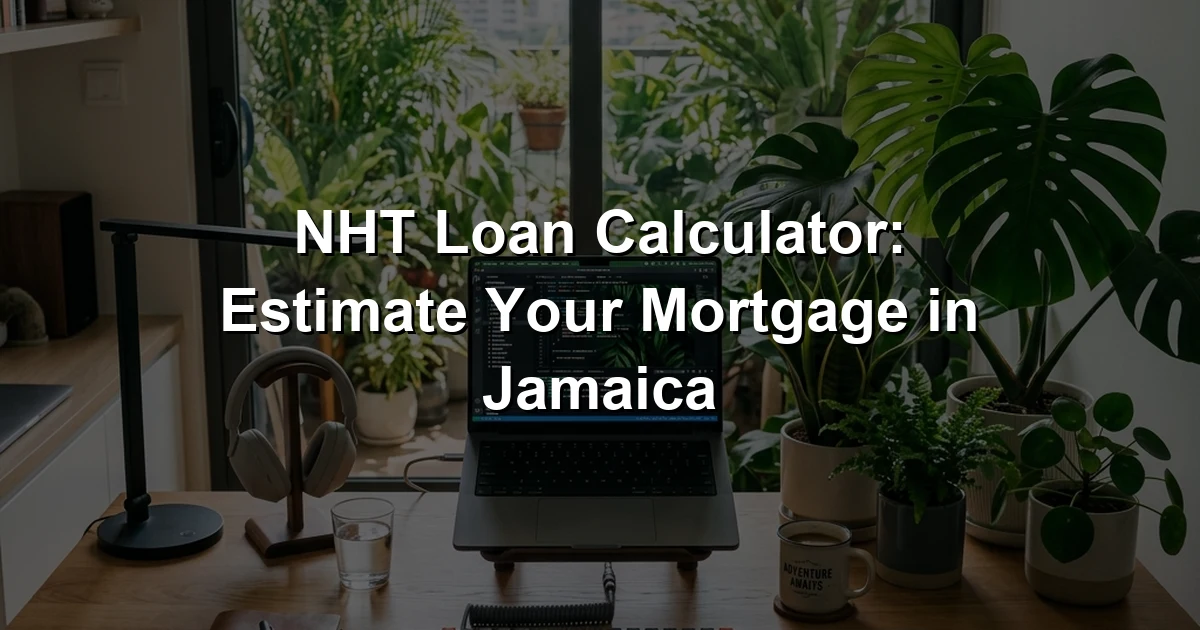 NHT Loan Calculator: Estimate Your Mortgage in Jamaica