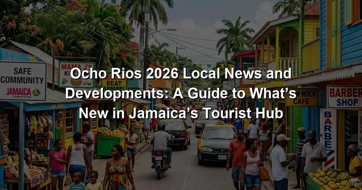 Ocho Rios 2026 Local News and Developments: A Guide to What’s New in Jamaica’s Tourist Hub