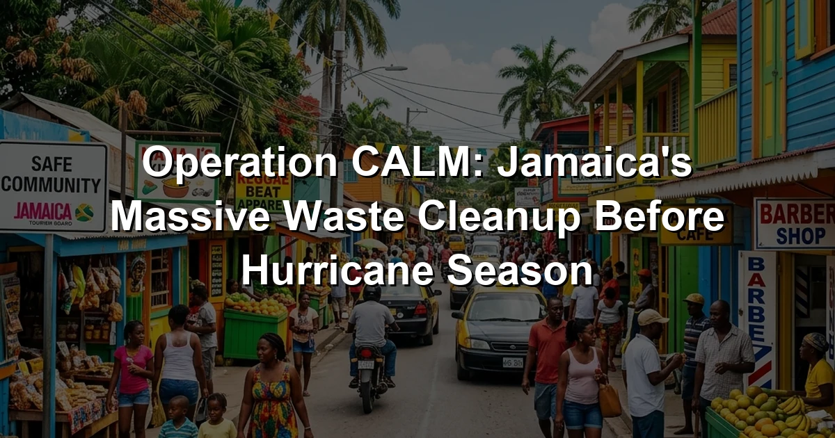 Operation CALM: Jamaica's Massive Waste Cleanup Before Hurricane Season