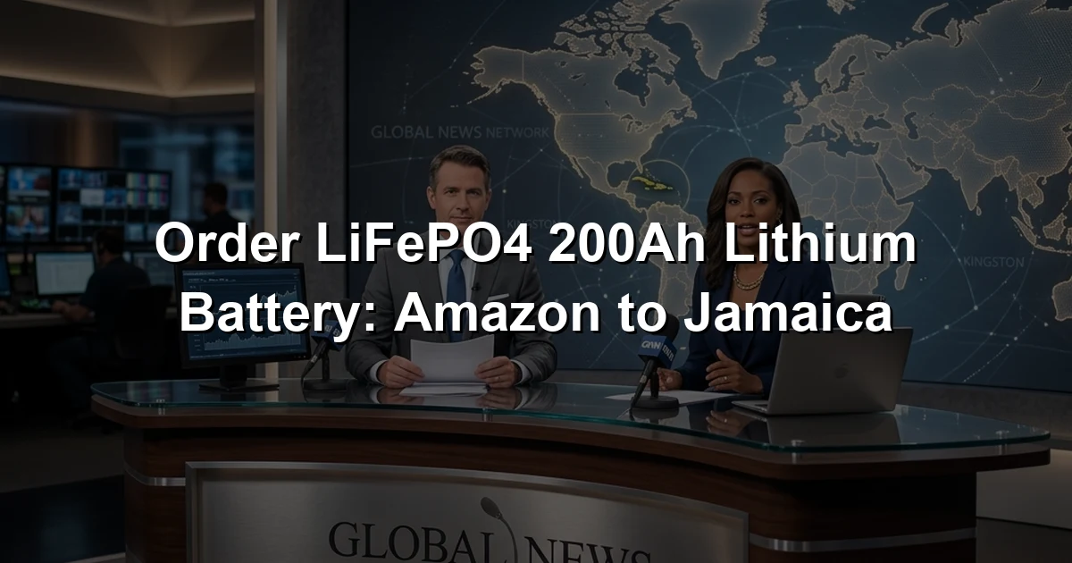 Order LiFePO4 200Ah Lithium Battery: Amazon to Jamaica