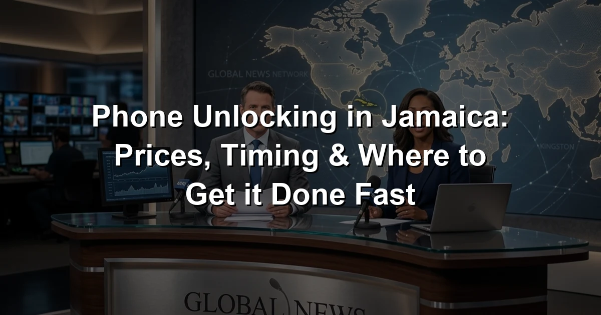 Phone Unlocking in Jamaica: Prices, Timing & Where to Get it Done Fast