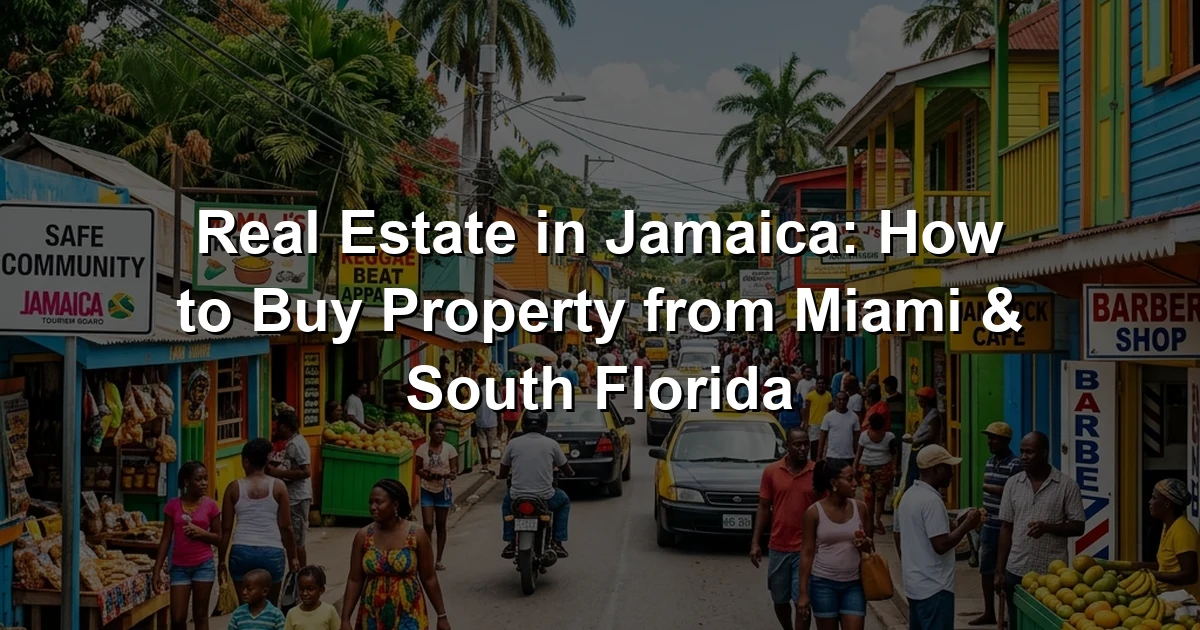 Real Estate in Jamaica: How to Buy Property from Miami & South Florida