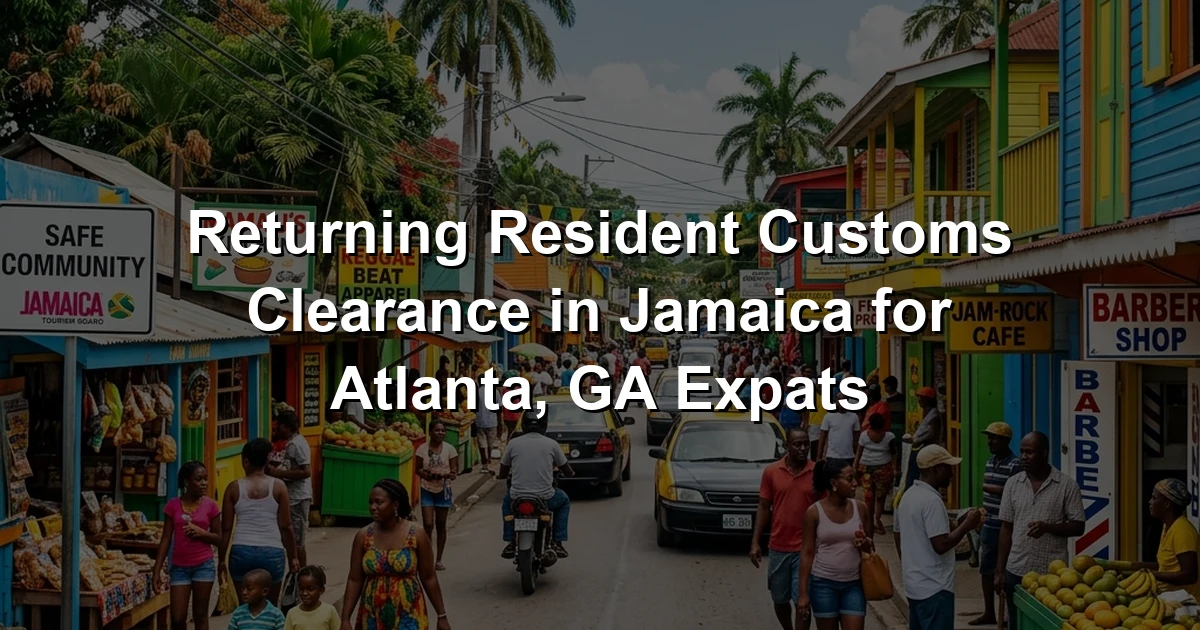 Returning Resident Customs Clearance in Jamaica for Atlanta, GA Expats