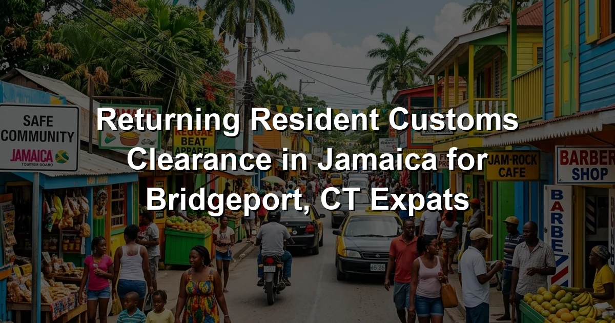 Returning Resident Customs Clearance in Jamaica for Bridgeport, CT Expats