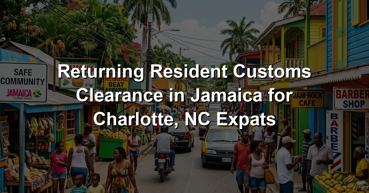 Returning Resident Customs Clearance in Jamaica for Charlotte, NC Expats