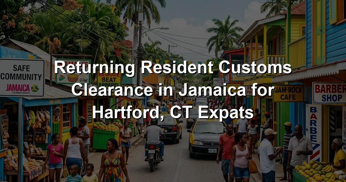 Returning Resident Customs Clearance in Jamaica for Hartford, CT Expats
