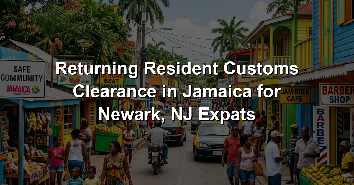 Returning Resident Customs Clearance in Jamaica for Newark, NJ Expats