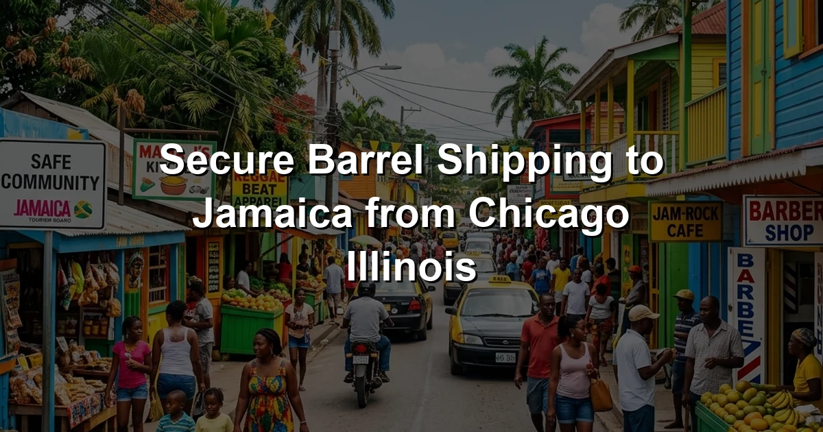 Secure Barrel Shipping to Jamaica from Chicago Illinois