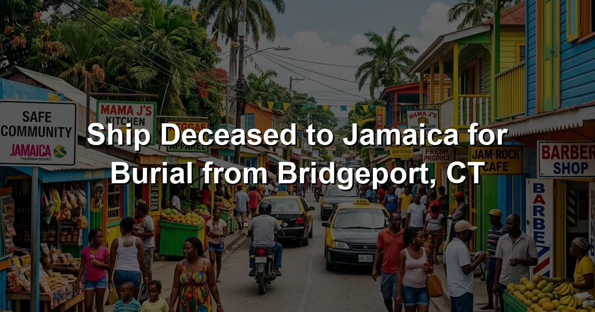 Ship Deceased to Jamaica for Burial from Bridgeport, CT