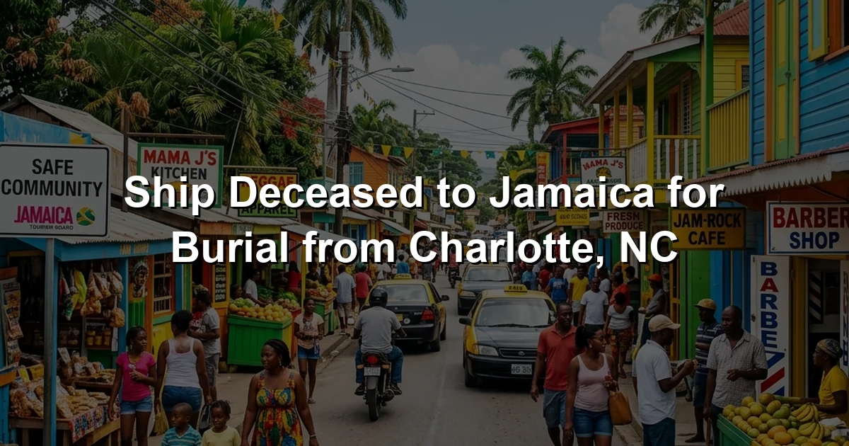 Ship Deceased to Jamaica for Burial from Charlotte, NC