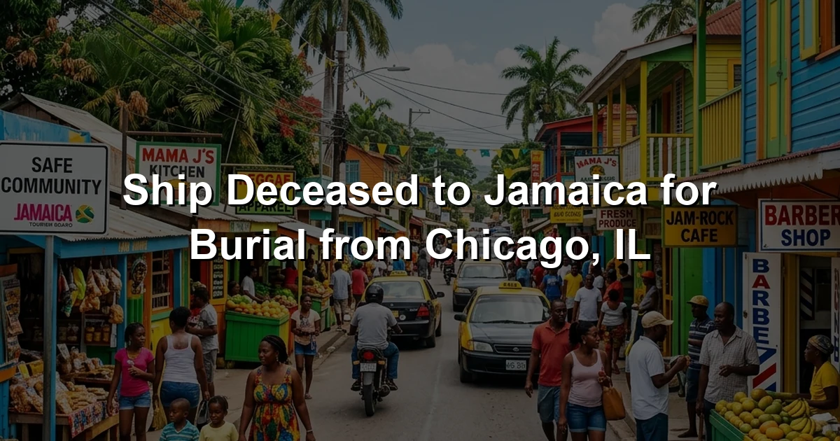 Ship Deceased to Jamaica for Burial from Chicago, IL