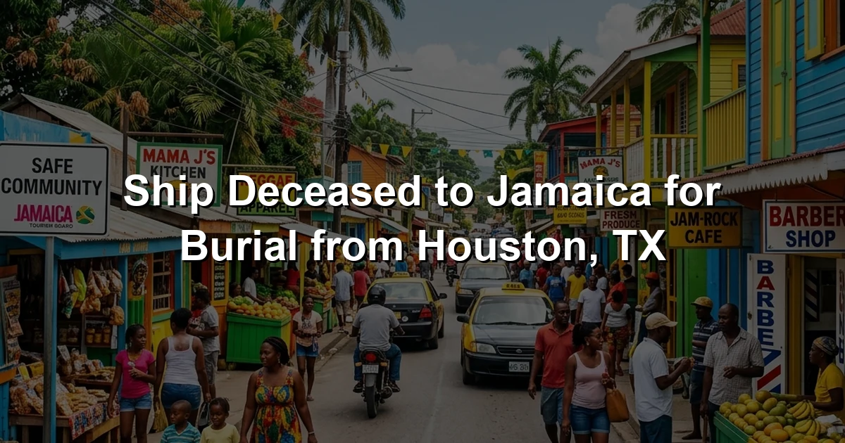 Ship Deceased to Jamaica for Burial from Houston, TX
