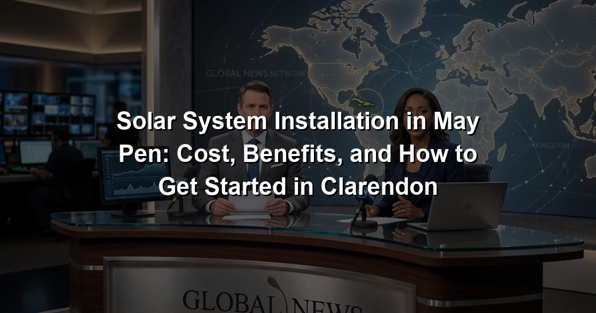 Solar System Installation in May Pen: Cost, Benefits, and How to Get Started in Clarendon