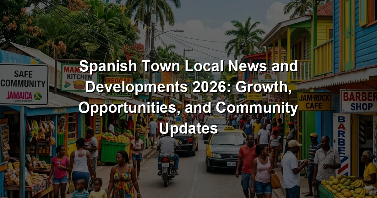 Spanish Town Local News and Developments 2026: Growth, Opportunities, and Community Updates