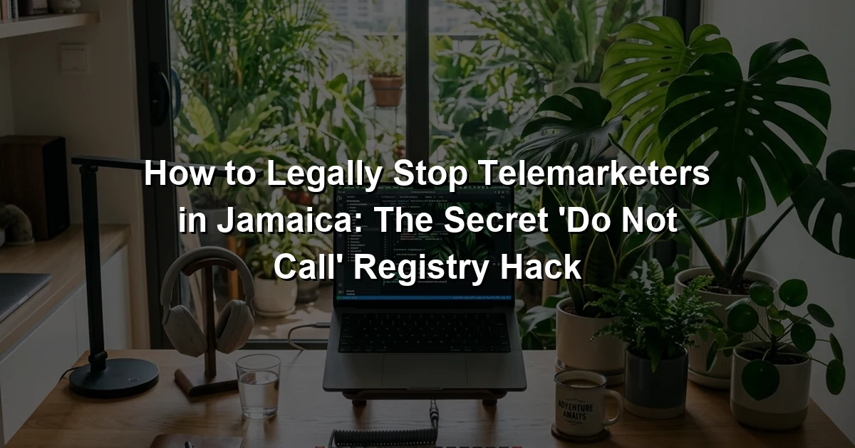How to Legally Stop Telemarketers in Jamaica: The Secret 'Do Not Call' Registry Hack