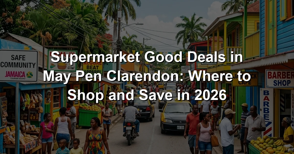 Supermarket Good Deals in May Pen Clarendon: Where to Shop and Save in 2026