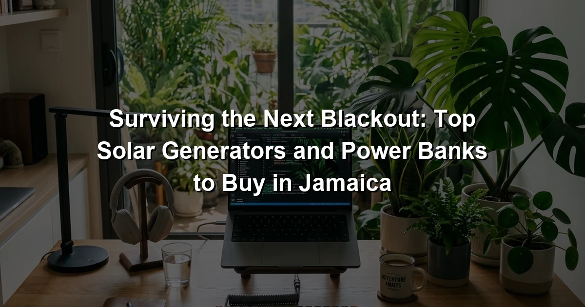 Surviving the Next Blackout: Top Solar Generators and Power Banks to Buy in Jamaica