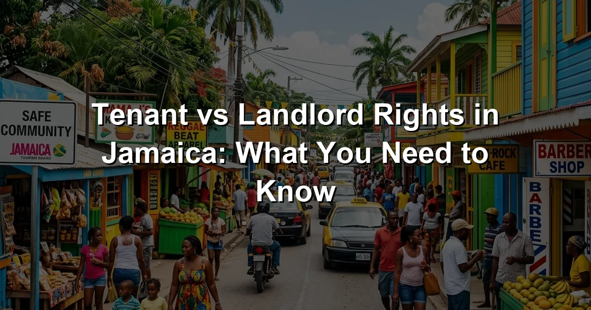 Tenant vs Landlord Rights in Jamaica: What You Need to Know
