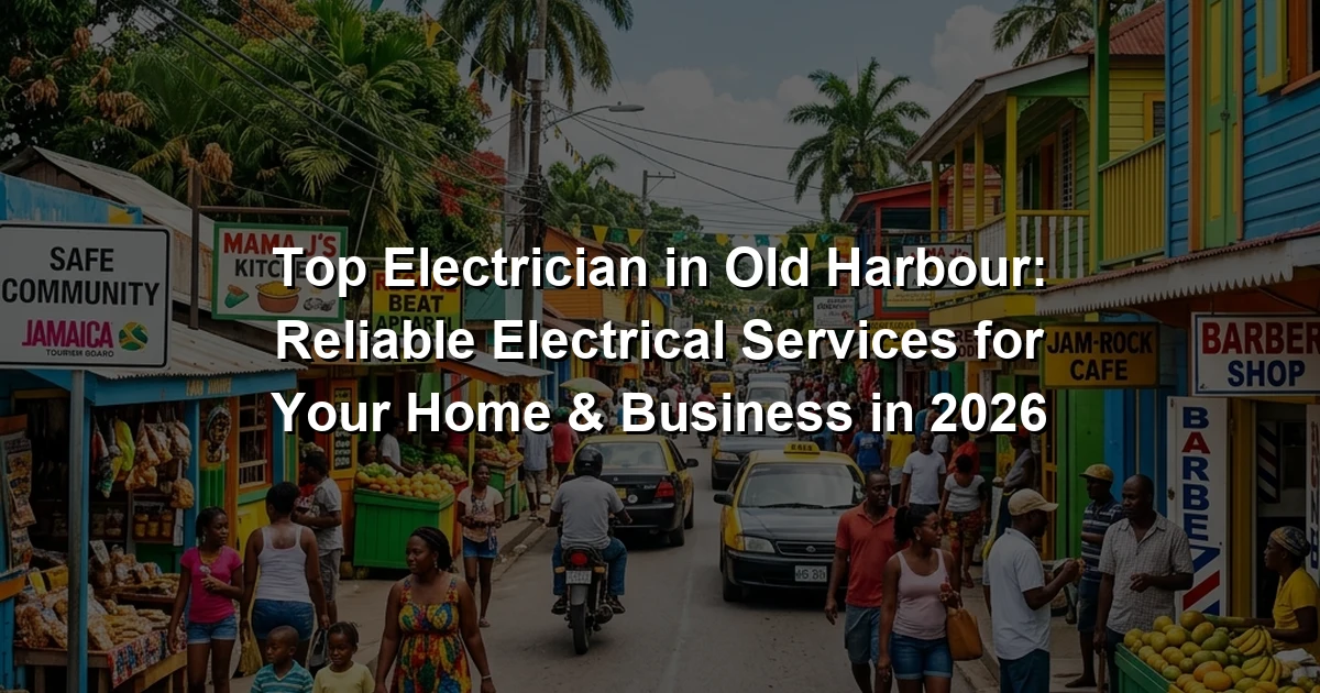 Top Electrician in Old Harbour: Reliable Electrical Services for Your Home & Business in 2026