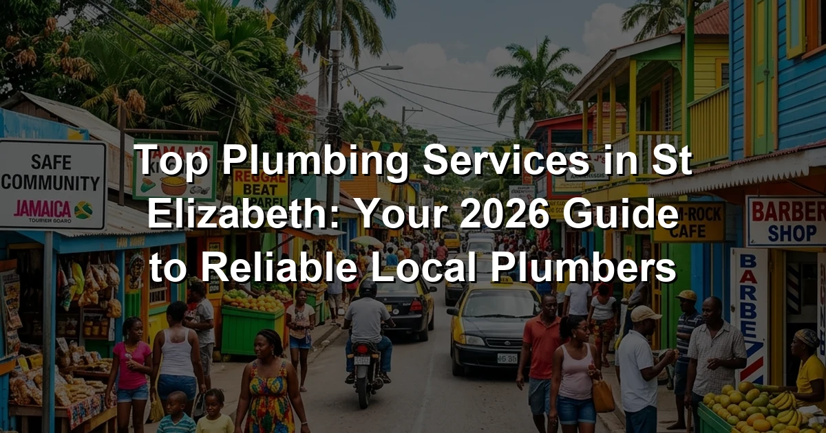 Top Plumbing Services in St Elizabeth: Your 2026 Guide to Reliable Local Plumbers