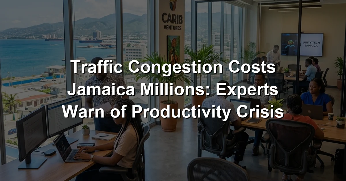 Traffic Congestion Costs Jamaica Millions: Experts Warn of Productivity Crisis