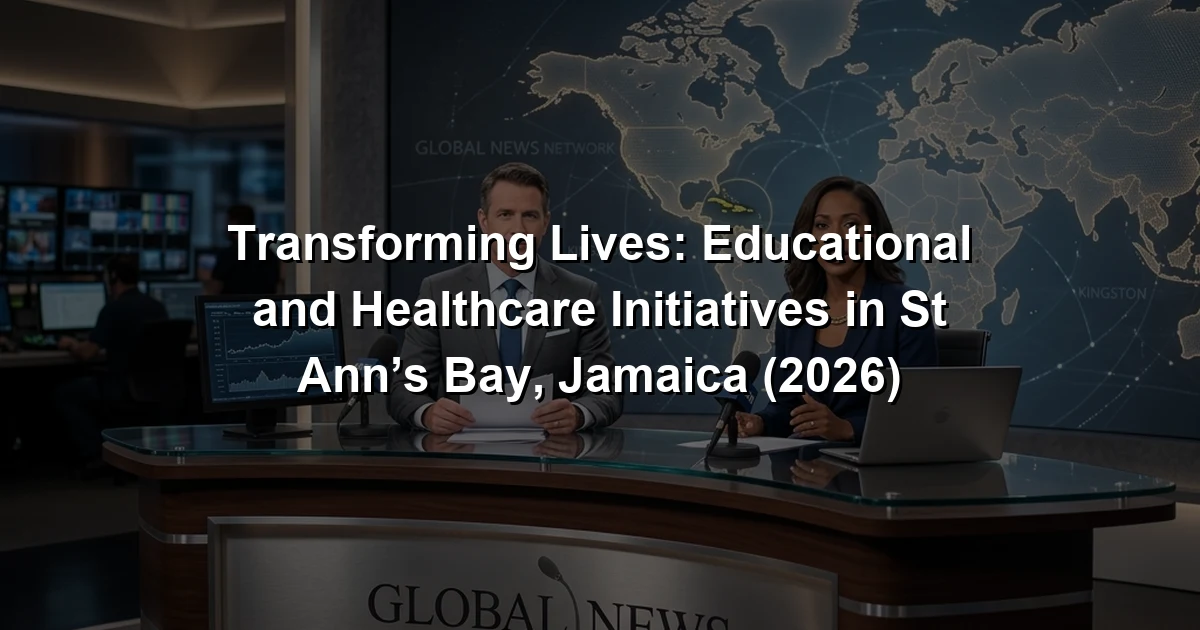 Transforming Lives: Educational and Healthcare Initiatives in St Ann’s Bay, Jamaica (2026)