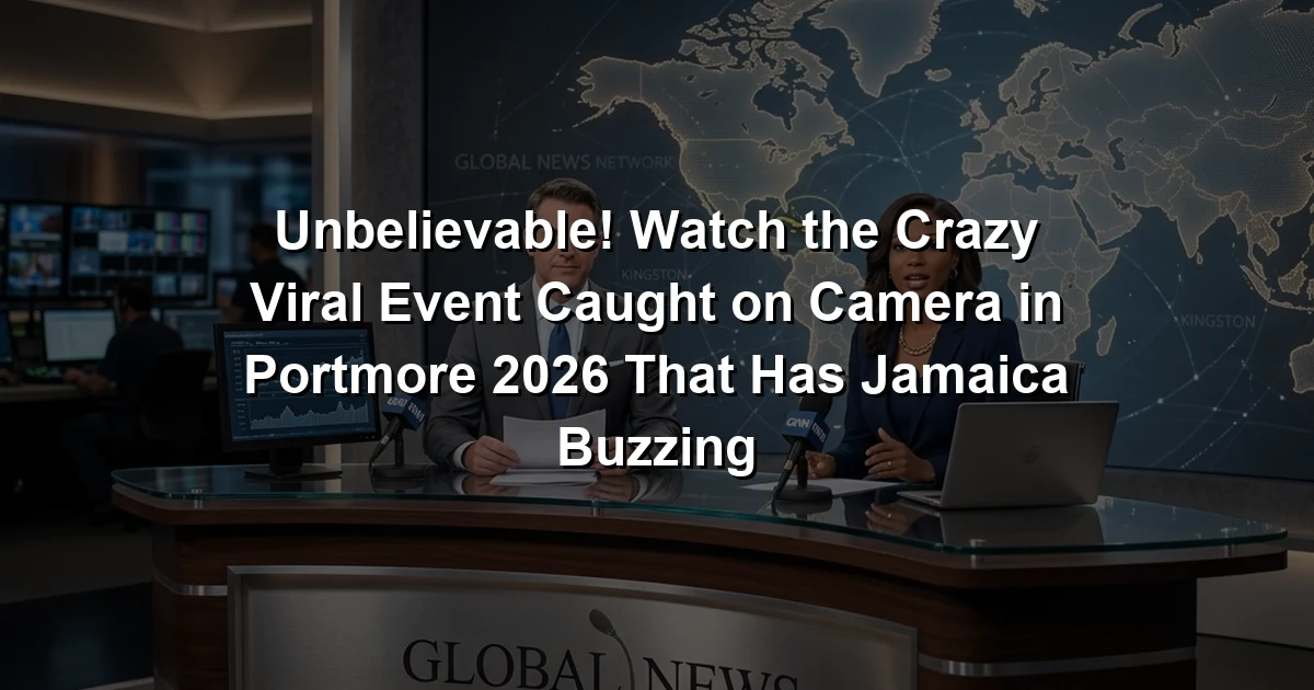 Unbelievable! Watch the Crazy Viral Event Caught on Camera in Portmore 2026 That Has Jamaica Buzzing
