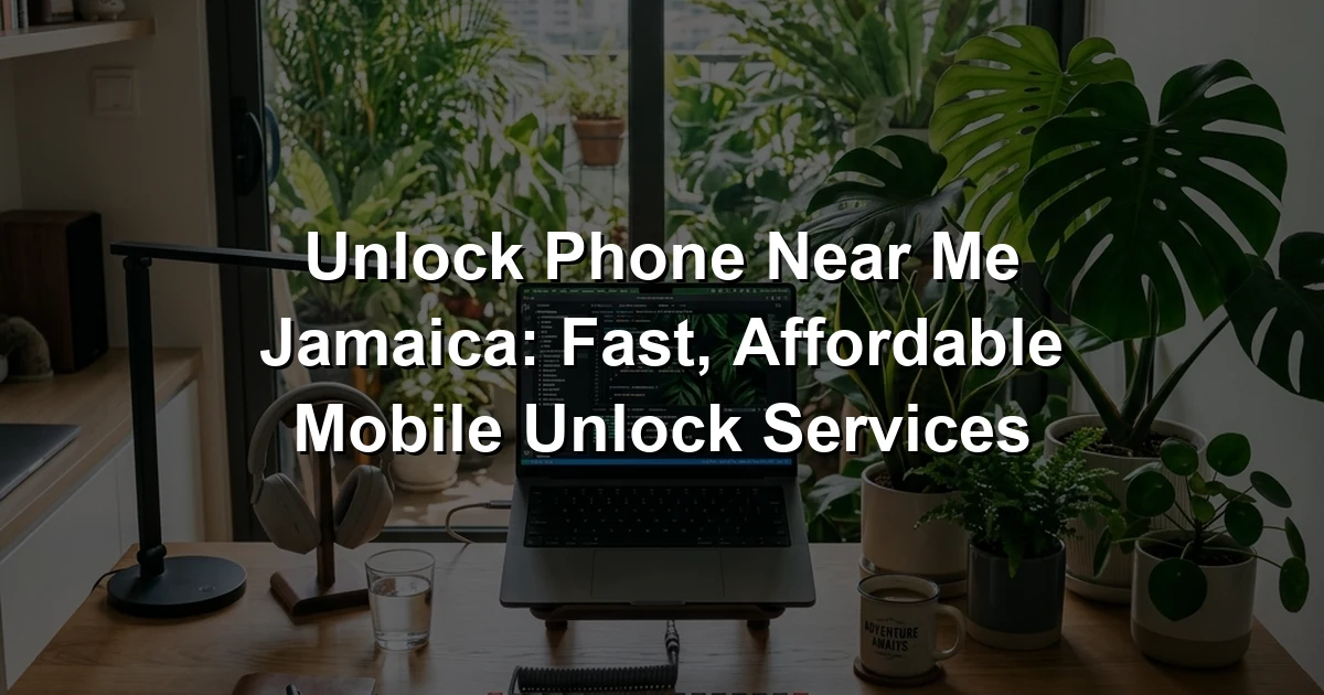 Unlock Phone Near Me Jamaica: Fast, Affordable Mobile Unlock Services