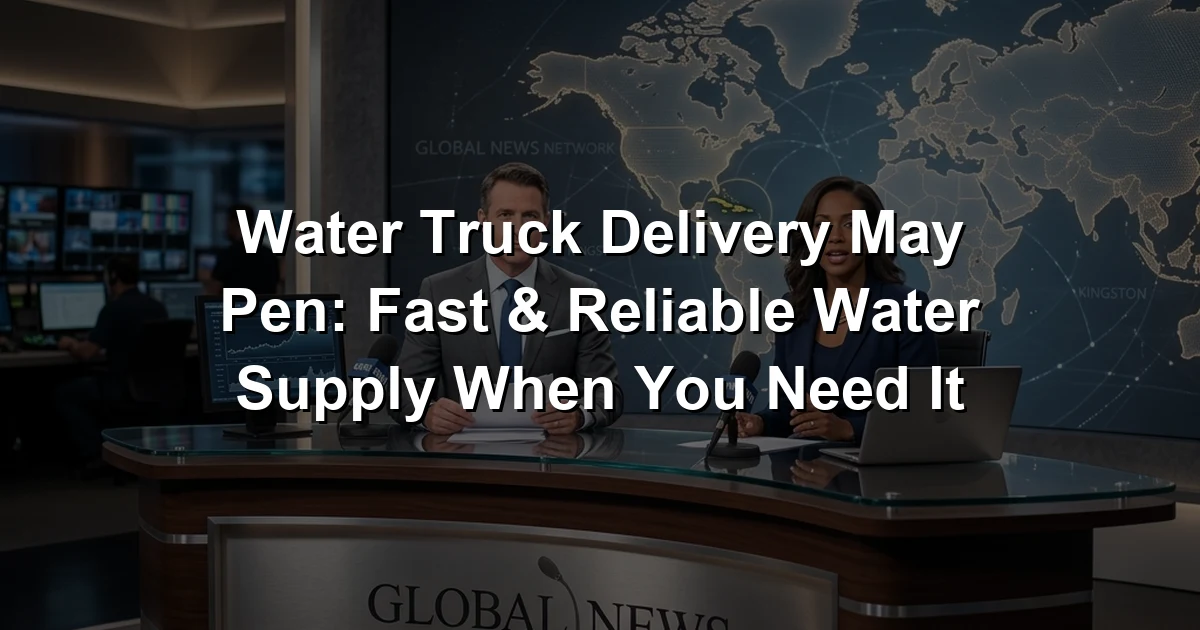 Water Truck Delivery May Pen: Fast & Reliable Water Supply When You Need It