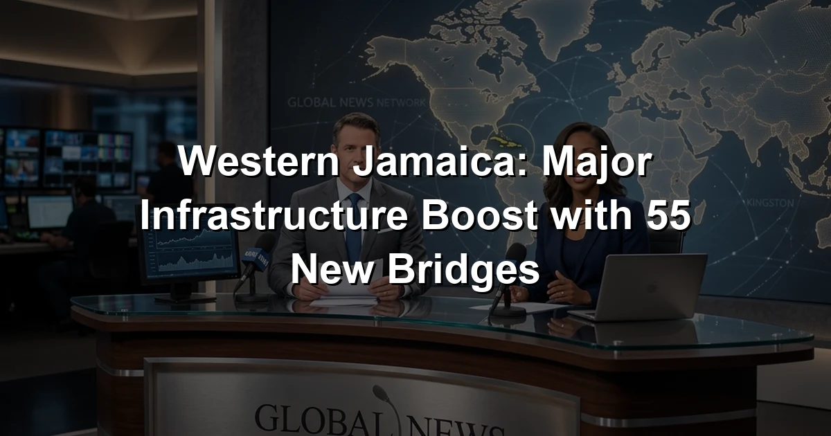 Western Jamaica Set for Major Infrastructure Boost with 55 New Bridges
