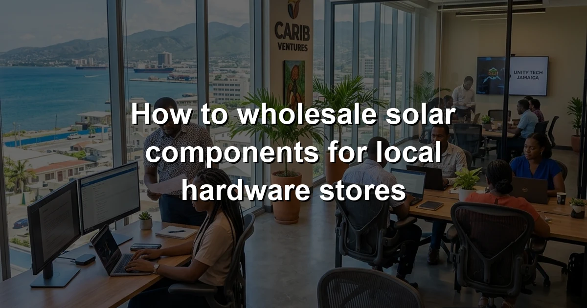 How to wholesale solar components for local hardware stores