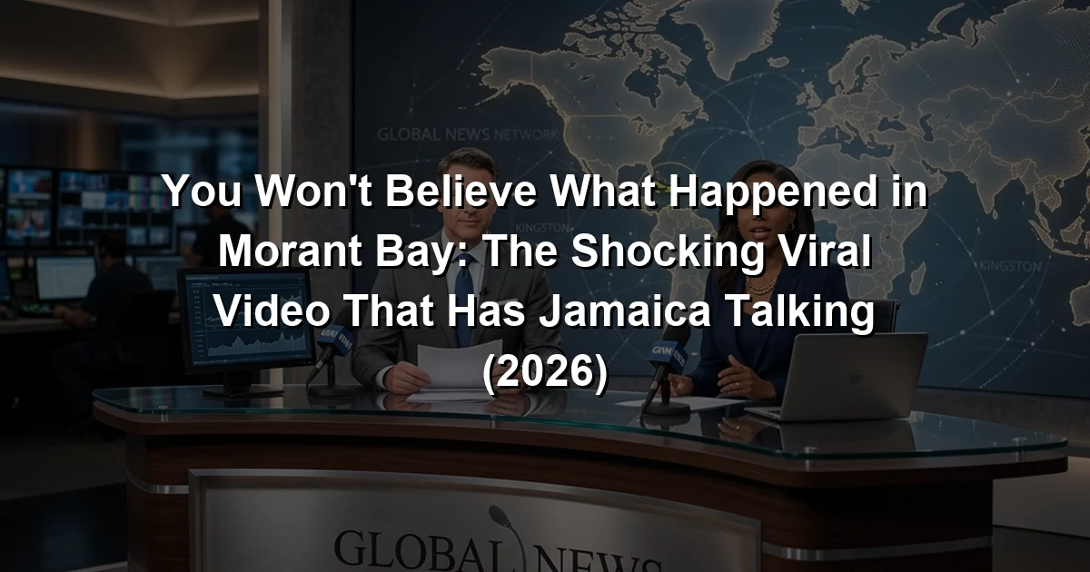 You Won't Believe What Happened in Morant Bay: The Shocking Viral Video That Has Jamaica Talking (2026)