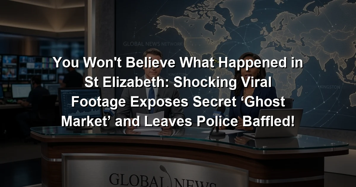 You Won't Believe What Happened in St Elizabeth: Shocking Viral Footage Exposes Secret ‘Ghost Market’ and Leaves Police Baffled!