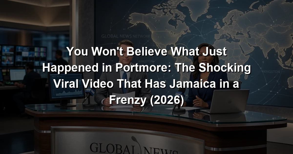 You Won't Believe What Just Happened in Portmore: The Shocking Viral Video That Has Jamaica in a Frenzy (2026)