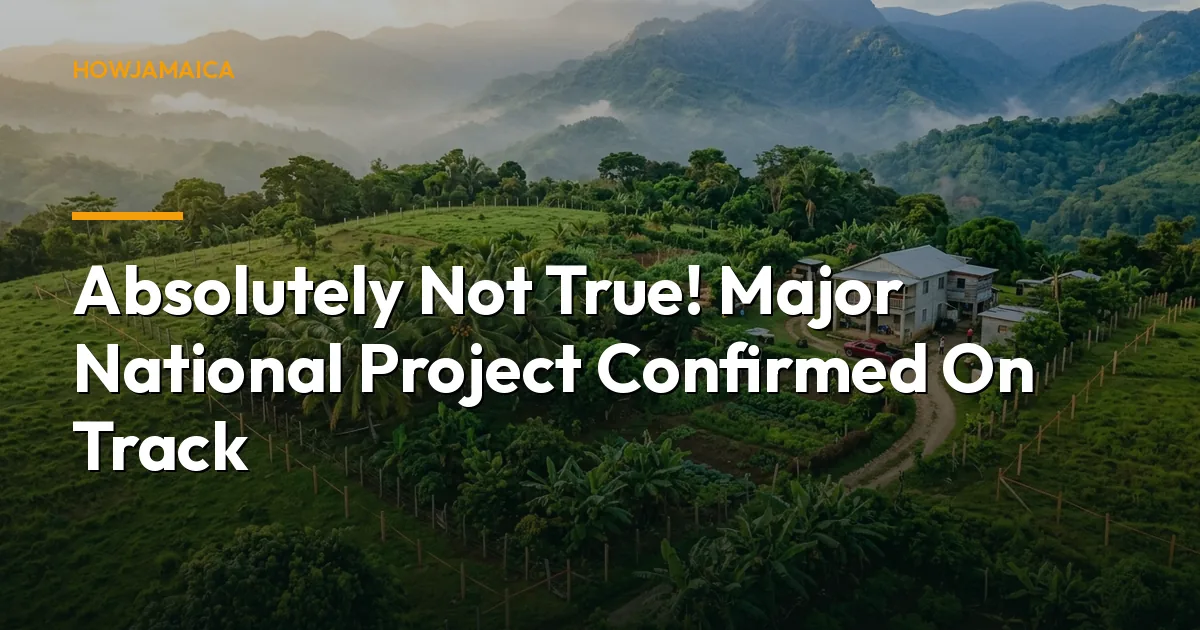Absolutely Not True! Major National Project Confirmed On Track