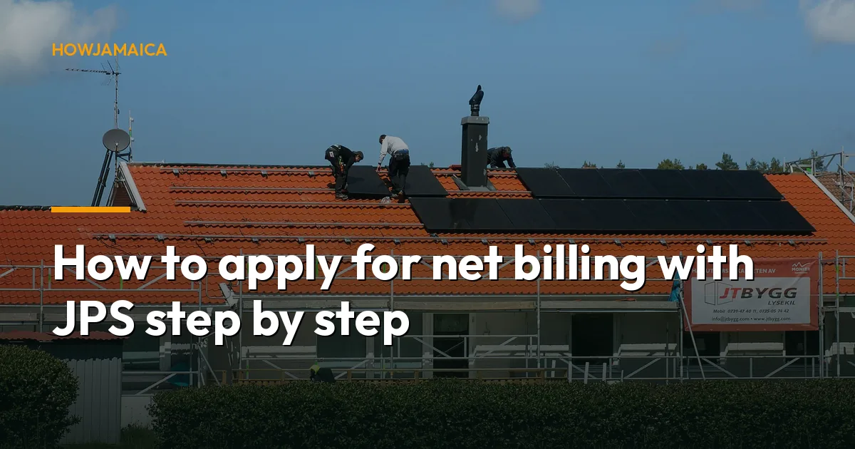 How to apply for net billing with JPS step by step