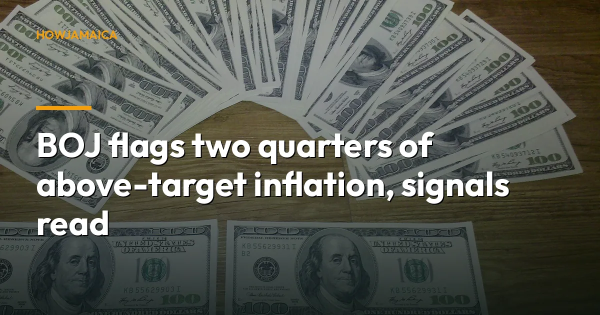 BOJ flags two quarters of above-target inflation, signals read...