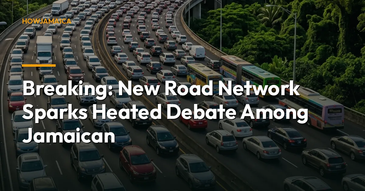 Breaking: New Road Network Sparks Heated Debate Among Jamaican...