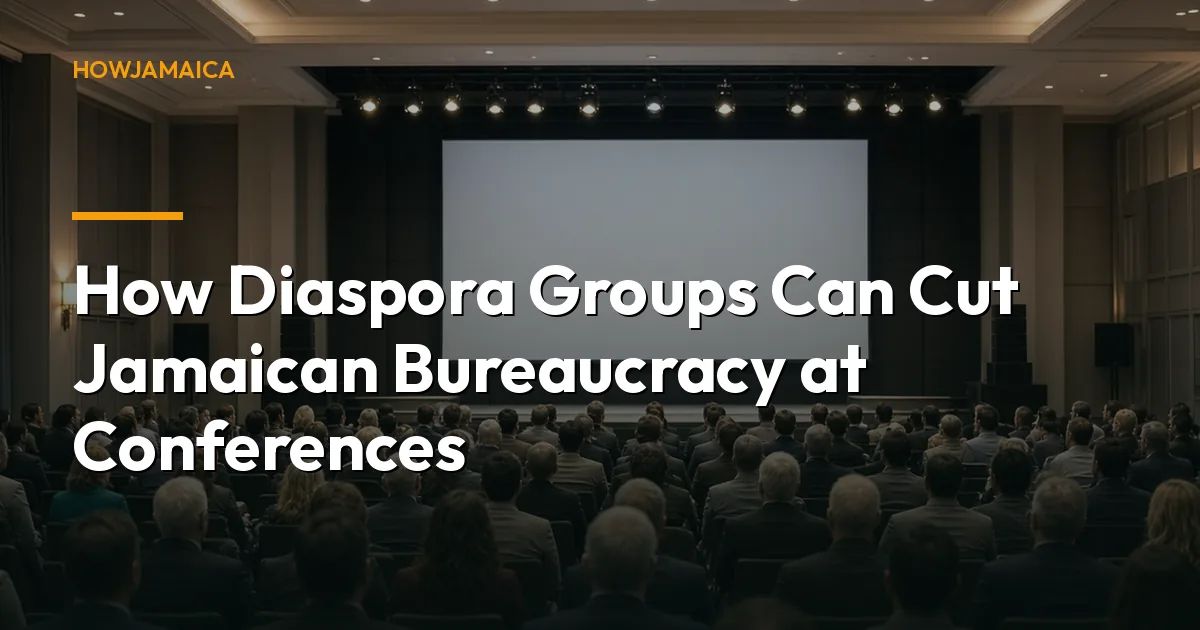 How Diaspora Groups Can Cut Jamaican Bureaucracy at Conferences