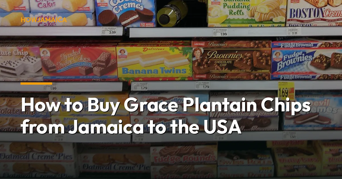How to Buy Grace Plantain Chips from Jamaica to the USA