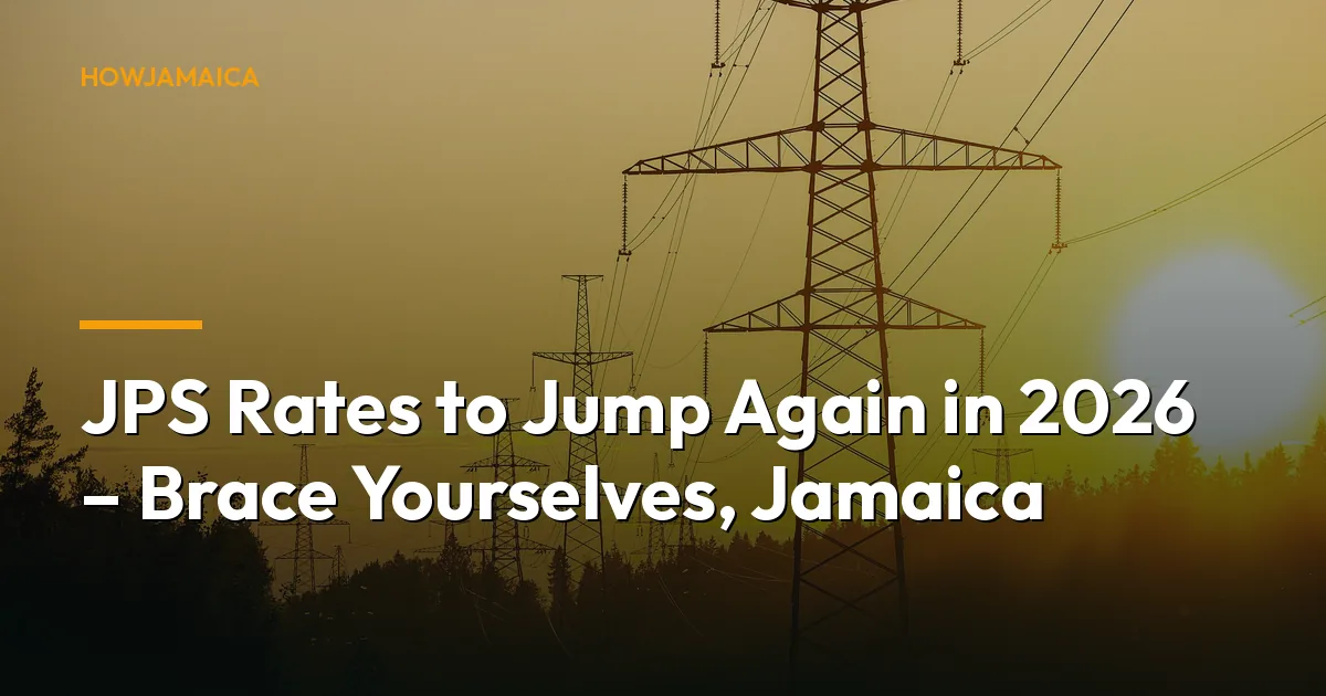 JPS Rates to Jump Again in 2026 – Brace Yourselves, Jamaica