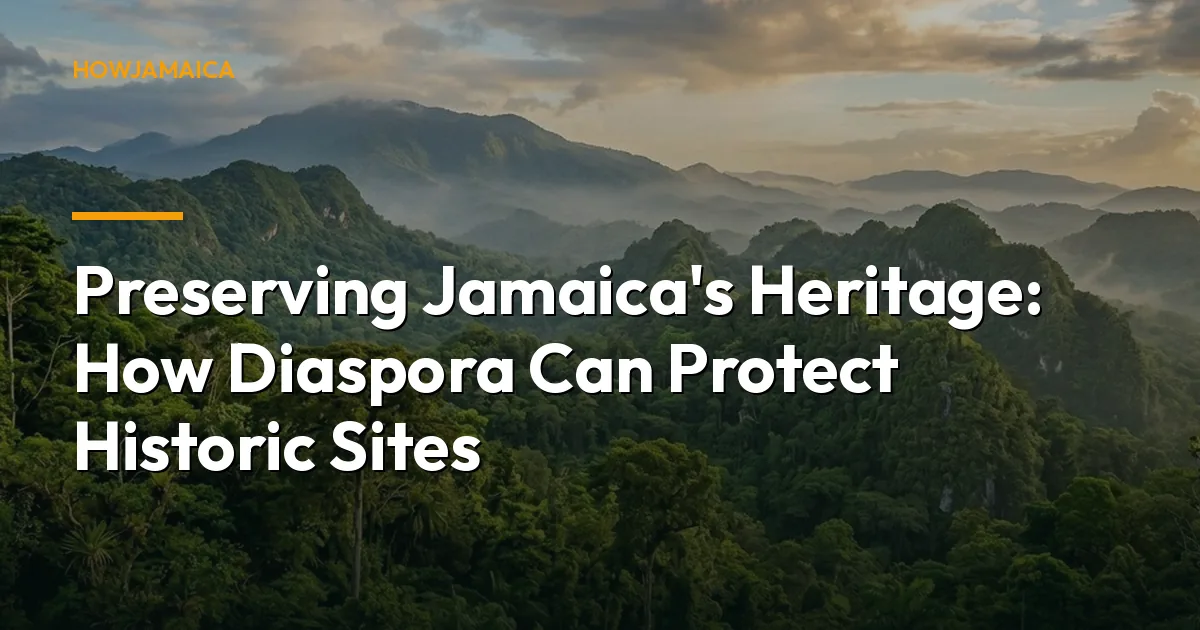 Preserving Jamaica's Heritage: How Diaspora Can Protect Historic Sites