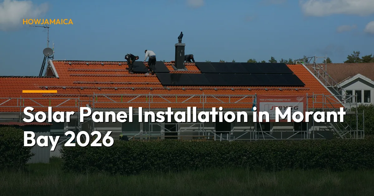 Solar Panel Installation in Morant Bay 2026: Cut JPS Bills wit...