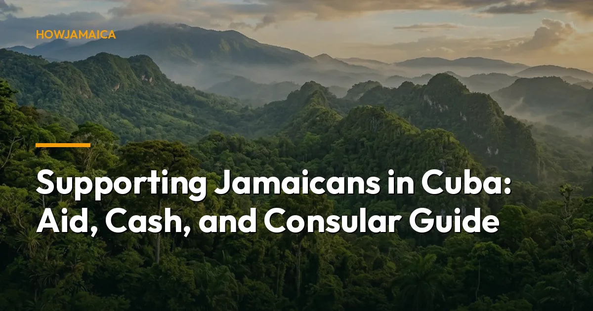 Forested Jamaican mountains — Supporting Jamaicans in Cuba: Aid, Cash, and Consular Guide