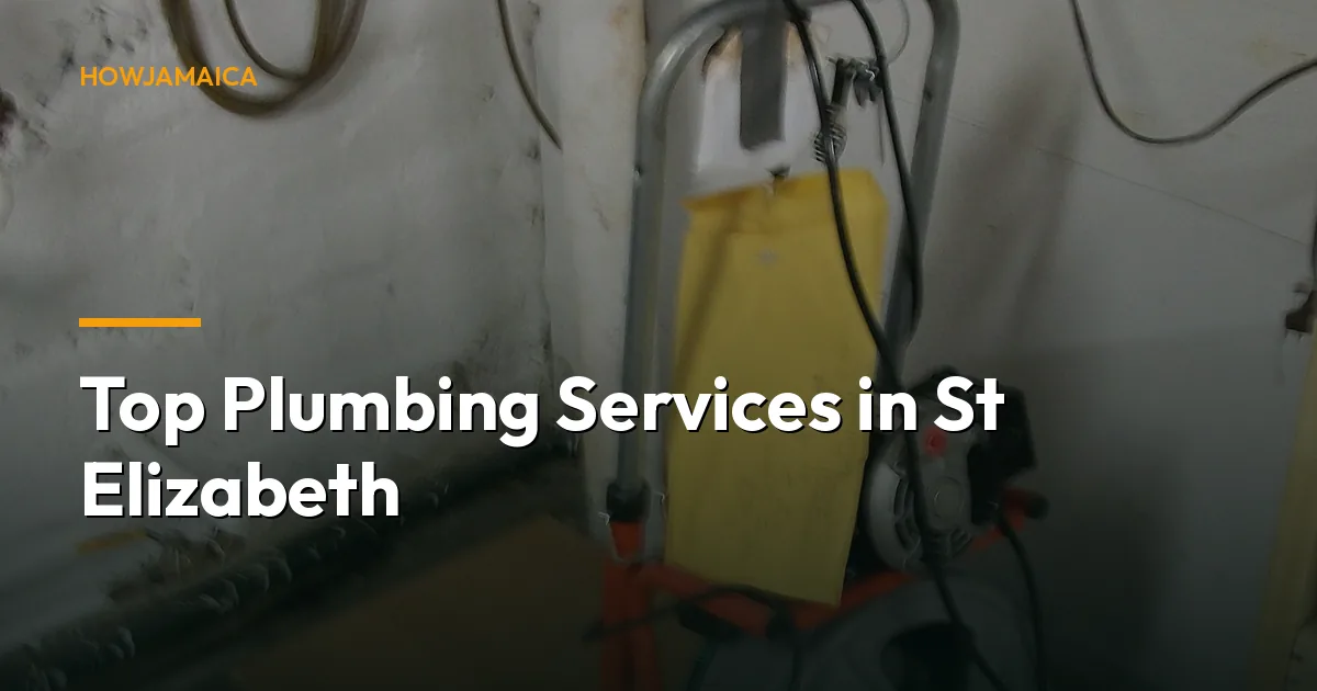 Top Plumbing Services in St Elizabeth: Your 2026 Guide to Reli...