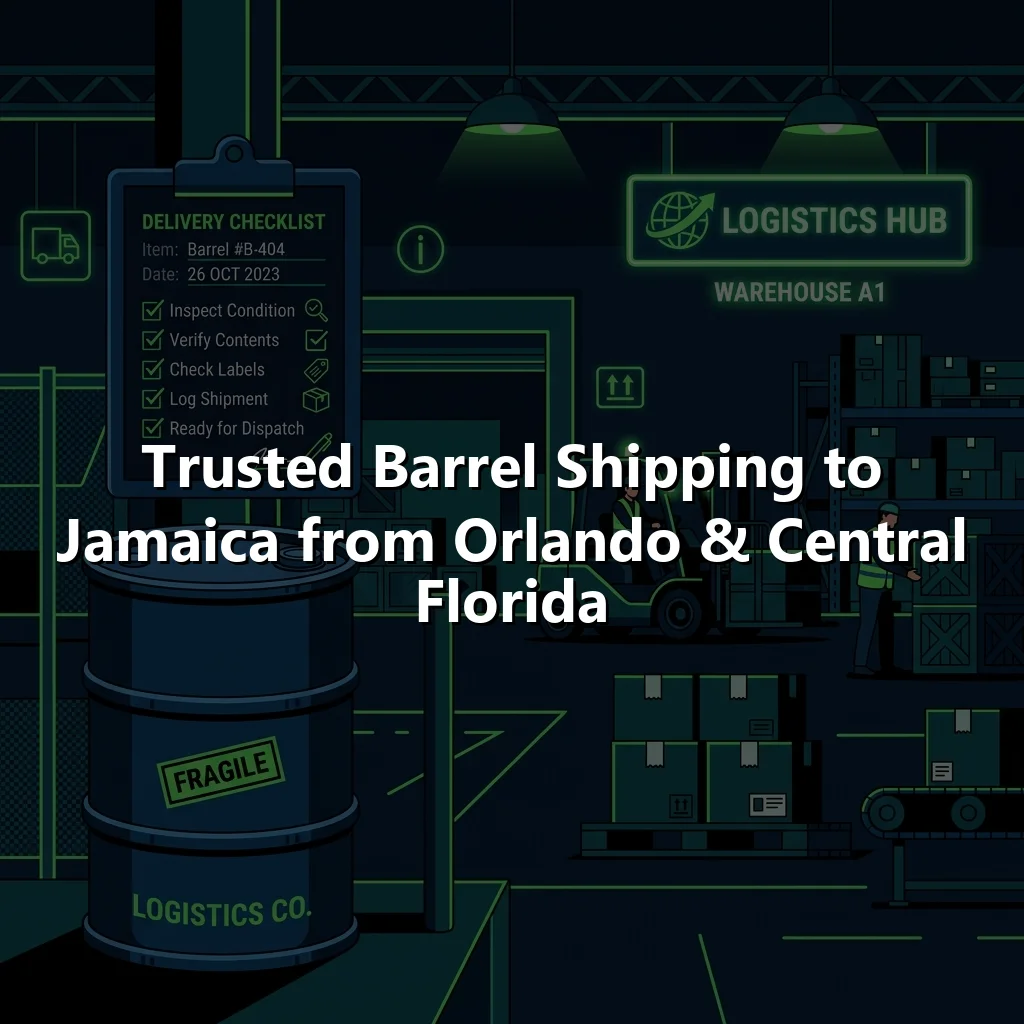 Trusted Barrel Shipping to Jamaica from Orlando & Central Florida
