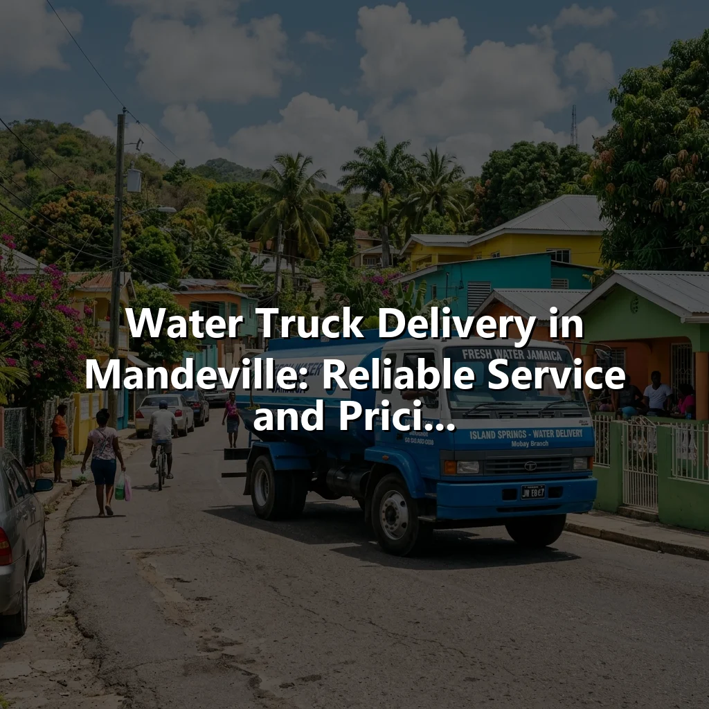 Water Truck Delivery in Mandeville: Reliable Service and Prici...
